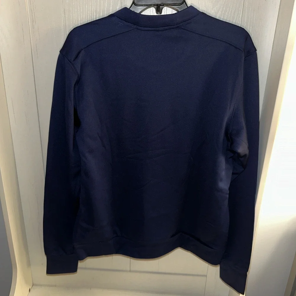 Adidas GG Crew Neck Pullover Sweatshirt Womens Small Navy Blue JX6821 - Picture 3 of 5